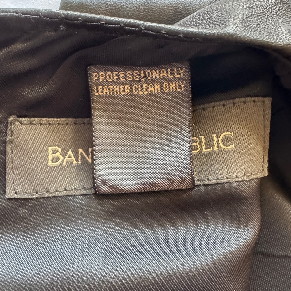 Banana Republic Black Leather Dress - Picture 7 of 8